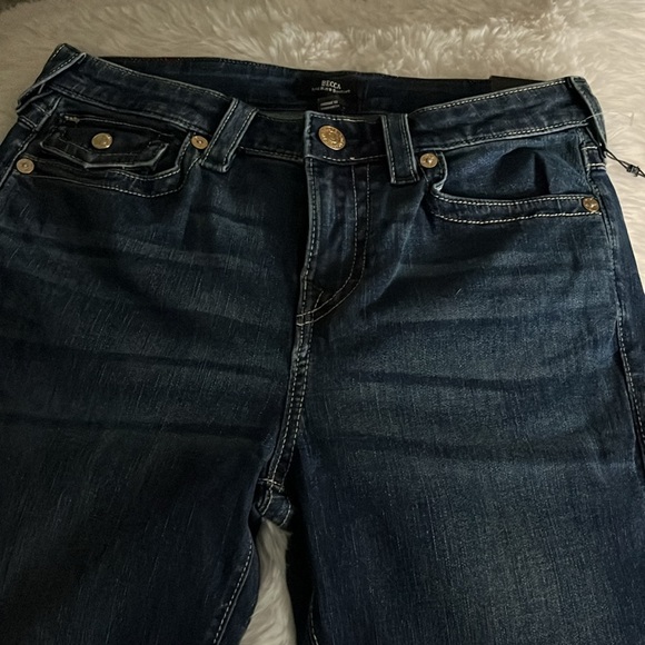 True Religion Jeans 29 Woman  Dark Roper wash Denim Becca MD SN flap  Boot Cut - Picture 3 of 6